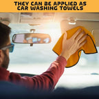 100 Pcs Yellow Microfiber Towels: 16"x16" Microfiber Drying Towels Bulk Micro Fiber Car Cleaning Cloth for Cars Drying Washing Polishing Cleaning Household Supplies