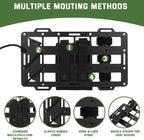 Aluminum Alloy Molle Visor Organizer,Rigid Aluminum Alloy MOLLE Panel Compatible with Backpack Tactical, Versatile Car Sun Visor Organizer for Trucks Vehicle SUV Interior Accessories