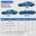 Half Car Cover, Windshield Cover for Ice and Snow Top with Reflective Straps, Roof Cover Waterproof All Weather Dust, Sun Protection. Front Rear Window Cover Fit Sedan. 3XL (128"-139")