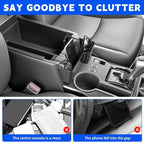 Upgrade Console Hanging Organizer Fits for 2010-2024 Toyota 4Runner Center Console Storage Tray Armrest Hanging Box Compatible with 4Runner Interior Accessories (Console Hanging Upgrade)