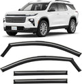 in-Channel Incredibly Durable Rain Guards for Chevrolet (Chevy) Traverse 2024-2026, Original Window Deflectors, Vent Window Visors, Vent Deflector, 4 pcs. - 624223