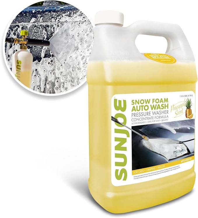 SPX-FCS1G Snow-Foam Pressure Washer Car-Wash Soap, 1 Gallon, Pineapple Scent