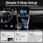 2-in-1 Wireless CarPlay & Android Auto Adapter | Converts Wired to Wireless, Plug & Play, Compatible with 2018+ Cars, Includes Lanyard, For iPhone and Android Phones