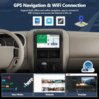 4G+64G Car Radio for Ford Explorer 2006-2010, Android 15 Car Stereo with Wireless CarPlay Android Auto 10" Touch Screen Radio with Bluetooth 5.0 GPS WiFi 32 EQ FM/RDS Backup Camera
