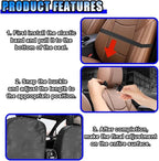 2 Pack Car Backseat Protector, Waterproof Seat Back Kick Mats with 2 Mesh Pockets, Adjustable Straps, Easy to Clean Seat Back Covers for Cars, SUVs, Trucks