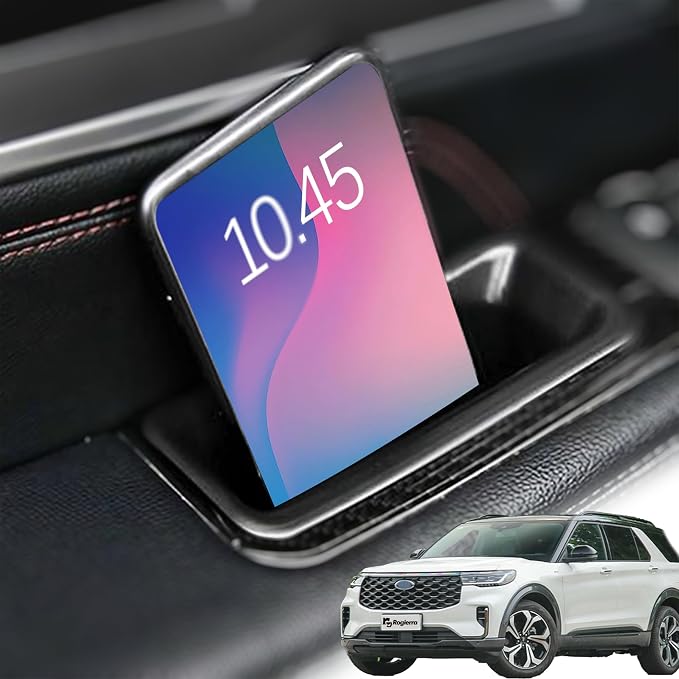 for Ford Explorer 2016-2019 Front Door Storage Box Door Side Organizer Tray Phone Container Pocket Insert Tray Door Armrest Organizer Container for Ford Explorer Accessories (2 Pack)
