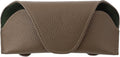 Magnetic Sunglass Holder for Car Visor, Leather Car Glasses Holder | Khaki Visor Accessories Eyeglasses Holder Glasses Storage Case
