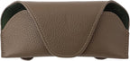 Magnetic Sunglass Holder for Car Visor, Leather Car Glasses Holder | Khaki Visor Accessories Eyeglasses Holder Glasses Storage Case