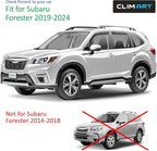 in-Channel Incredibly Durable Rain Guards for Subaru Forester 2019-2024, Original Window Deflectors, Vent Window Visors, Vent Deflector, 4 pcs. - 619342