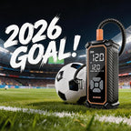 Cordless Tire Inflator Portable Air Compressor,150 PSI Bike Pump with LED Light & Digital Pressure Gauge, Dual Power Air Pump for Car Tires, Motorcycle, Bicycle, Ball