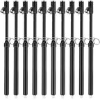 10 Pack Dual Head Tire Pressure Gauge Heavy Duty Air Pressure Tire Gauge for Auto Truck Car RV Van Gage Range 10-150PSI, 1-10Bar (Black)