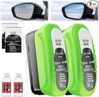 2026 Upgrade Clear Vision Windshield Cleaner with Car Window Cleaner,Automotive Oil Film Cleaning Brush for Car Windows,Clear Vision Glass Cleaner Tool for All Glass Surfaces,Reusable & Streak-Free