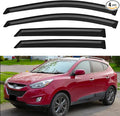 Window Visors Rain Guards for 2010 2011 2012 2013 2014 2015 Hyundai Tucson, Out-Channel Window Vent Wind Deflectors Visors Shades for 10-15 Tucson