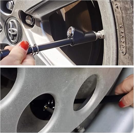 Dual Head Tire Pressure Gauge, Heavy Duty Pencil Tire Gauge Range 10-150PSI,Dual Head Truck Pen Air Pressure Gauge…