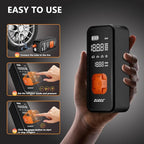 ZUZEE Tire Inflator Portable Air Compressor - 4X Faster Inflation, 150PSI Air Pump for Car Tires with Digital Pressure Gauge/LED Light, Portable Tire Inflator for Car, Moto, Bike, Ball, etc