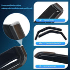 in-Channel Window Visors for 1996–2026 Chevy Express Van 1500/GMC Savana 1500, Vent Window Deflectors Rain Guards, Fresh Air in Rainy Weather, Highway Wind Noise Reduction-2PCS