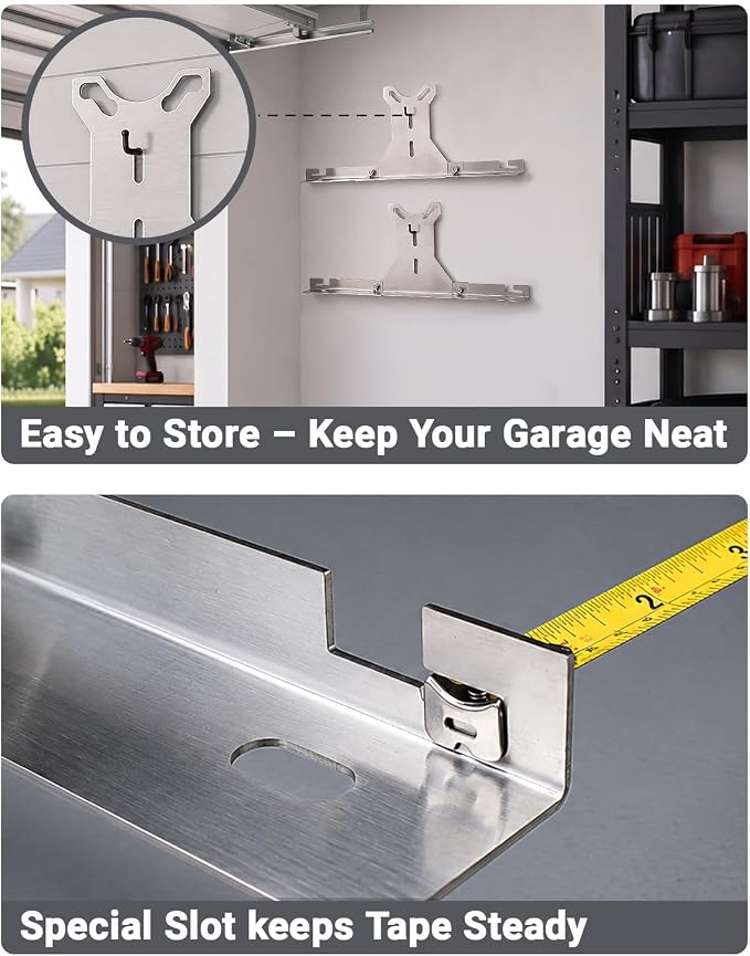 Wheel Alignment Tool for DIY Toe Adjustment, Stainless Steel Toe Alignment Plates Allow Quickly Operation, Easy Way to Check Toe in/Out, Fits Most Cars & Trucks(Patent Design)