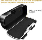 Sunglass Holder for Car Visor Clip, Car Accessories Visor Glasses Holder, Vehicle Visor Accessories Sunglass Holder, Car Sunglass Holder Suitable for Truck and Sedan (carbon fiber pattern)