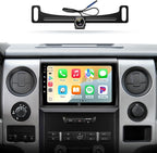 Car Radio Stereo for Ford F150 09-14, Wireless CarPlay & Android Auto | 9-inch IPS HD touchscreen,64G storage, 5G WiFi GPS, Bluetooth FM AM SWC, plug-and-play, 1080P backup camera