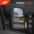Driver Side Power Door Mirror - Compatible with Mercedes-Benz Sprinter 1500 2500 3500 2019-2022 - Heated Power Folding Black Outside Rear View Mirror w/Blind Spot Detection Turn Signal