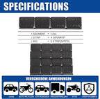 Upgraded Wheel Weights 1/2oz, 0.5oz, Black - 24PCS Adhesive Stick on Wheel Weights, 12oz/Box, Perfect for Cars/Trucks/SUVs/Motorcycles