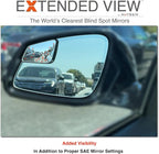 NXTGEN Extended View Mirrors - Compatible with 2020-Present Toyota Supra | MKV Supra Blind Spot Mirrors - 2 Piece Set (Left & Right)