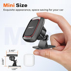 [2 Pack] Magnetic Phone Holder for Car, Dashboard Magnetic Car Phone Holder Mount with Strong VHB Adhesive Mounting, Requires Metal Plate for Use, Compatible with Most Phones(Not for Magsafe)