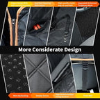 Back Seat Extender for Dogs, Hard Bottom Dog Car Seat Cover for Back Seat Waterproof with Mesh Window and Storage Pocket, Dog Hammock for Cars & SUVs
