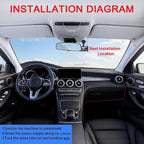 3-inch Dash Cam for Cars, 1080P HD car Camera, Wide-Angle Driving Recorder with Night Vision, Loop Recording, Video Motion Detection