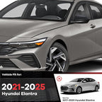 4PCS in-Channel Rain Guards Fit for Hyundai Elantra 2021 2022 2023 2024 2025 2026, Smoke Tinted Window Visors Wind Deflectors, Vent Shades Shiedlds with 2pcs Side Mirror Rain Visors