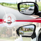 Blind Spot Mirror, 2" Round HD Glass Frameless Convex Rear View Mirrors Exterior Accessories with Wide Angle Adjustable Stick for Car SUV and Trucks, Pack of 4