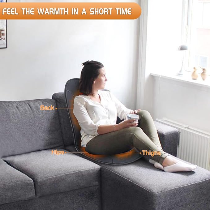 Heated Seat Cushion with Timing Controller,Heating Seat Cover for Office/Home Chair