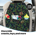 William Morris Pomegranate Fruit And Bird Car Seat Back Kick Protectors Kick Mats With Storage Pockets For Vehicles To Protect From Dirt Mud Scratches 2 Pack