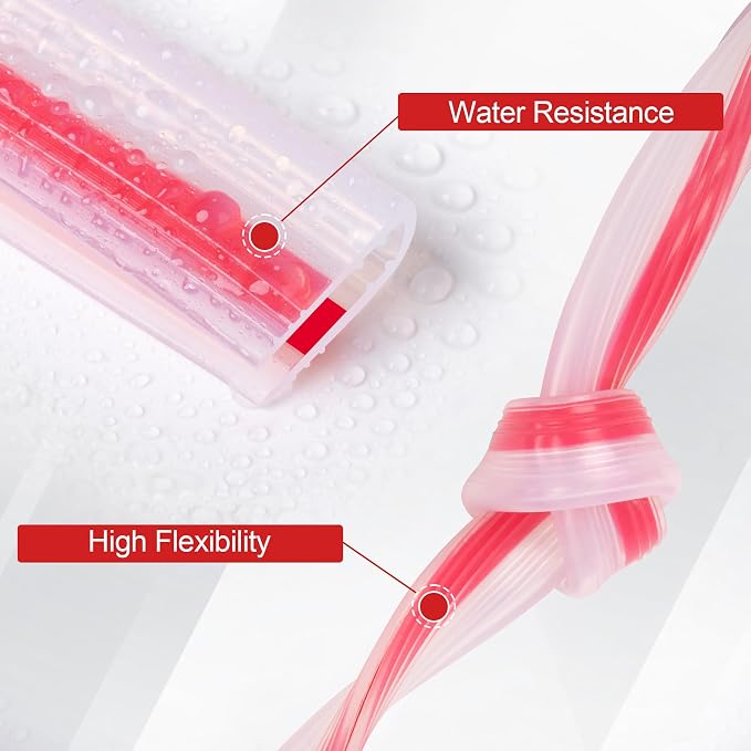 Rubber Edge Trim U Channel, 1/4" Self Adhesive Sheet Metal Edge Guard Protector, EPDM Seal Strip for Car Doors, Steel Plates, Glass, Hatches, Table Corners, Fit 1/4"(6.4mm), 10Ft, Clear