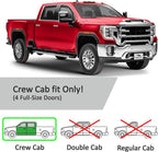 Voron Glass in-Channel Extra Durable Rain Guards for GMC Sierra 2500HD/3500HD 2020-2026 Crew Cab, Window Deflectors, Vent Window Visors, 4 Pieces - 200472