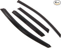 Outside Mount Window Vent Visors Rain Guards Compatible with Honda Fit 2006-2008 | Side Window Wind Deflectors Rain Shields | Smoke Tinted, 4 Pcs Set, DGWV-233