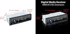 KMM-BT270U Bluetooth Digital Media Car Stereo Receiver with USB Port – AM/FM Radio, MP3 Player, High Contrast LCD, Detachable Face Plate, Single DIN, 13-Band EQ