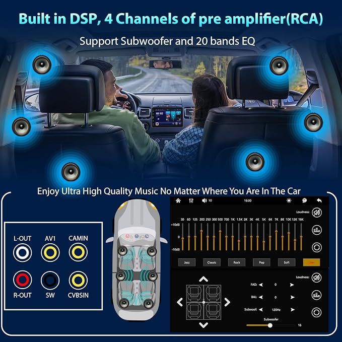 Single Din Car Radio Touchscreen (10.4" Rotatable) Compatible with Apple CarPlay [Wireless] Android Auto Car Stereo Bluetooth USB AUX SD Backup Camera