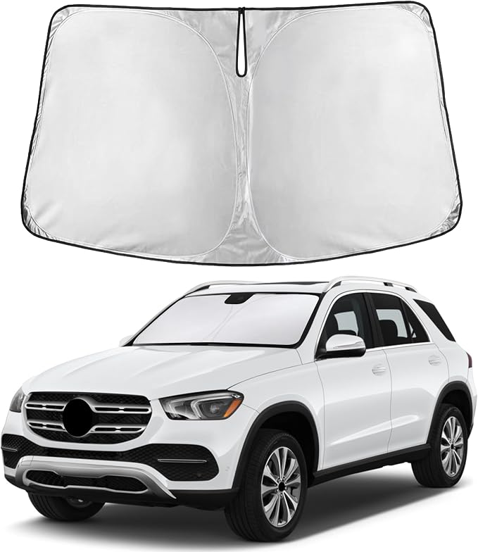 Windshield Sunshade Compatible for Mercedes Benz GLA Class 2015-2018 2019 2020, Sun Visor for Front Windshield & Window Sun Shade Cover, UV Heat Blocker & Protector, Car Accessories