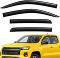 Extra Durable Window Deflectors Tape-On Window Visors Rain Guards Fit for Chevy Colorado 2023-2026 Crew Cab, Sun Visors, Wind Vent for Shades, Exterior Car Accessories - 4 pcs. AG0953