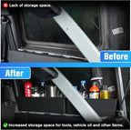 Trunk Storage Tray Organizers Rear Cargo Side Box Applicable to Ford Bronco 2021 2022 2023 4 Door, Trunk Caddy Box, Internal Accessories, Black Matte Finish (Right Storage Box)