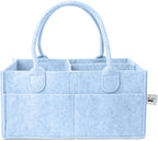 Mr. Pen- Baby Diaper Caddy Organizer, Sky Bliss | Nursery Storage Bin and Car Organizer for Diapers and Baby Wipes