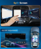 5G WiFi Car Radio for Toyota RAV4 2003-2005 with Wireless Carplay/Android Auto,Android Car Stereo 9 Inch Touch Screen GPS DSP Bluetooth FM/RDS Mirror Link SWC Backup Camera 2+64G