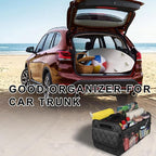 Car Trunk Organizer, Collapsible Auto Storage Box with Multi Pockets, Waterproof Oxford Cargo Organizer with Reinforced Handles, Universal Car Accessories for Men Women (Black)
