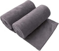 Extra Large Bath Towels, Microfiber Bath Sheet Towels for Body, 2 Pack 35" x 70", Oversized, Soft, Super Absorbent, Fast Drying, Perfect forSauna, Shower, Sport, Fitness, Yoga, Grey