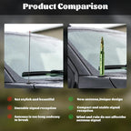 Famobay Stubby Bullet Antenna Car Truck Antenna Chevy Silverado & GMC Sierra Trucks Heavy Duty Pickup Trucks Accessories（5.5inch Iridescent Color）