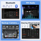 Car Radio for Toyota Tacoma 2005-2015 Stereo Replacement （J.B.L Version） with Wireless Carplay Android Auto, 9'' Touchscreen in-Dash Bluetooth GPS Navigation WiFi SWC Backup Camera MIC 2+32G
