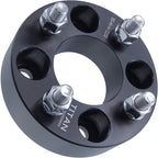 2" Golf Cart Wheel Spacers - Wider Stance, Increased Clearance, Fits EZ GO Fits EZGO Fits Club Car Golf Cart - 2 Inch (50mm), 4x4, 1/2x20 Studs - Pair of 2 - Black