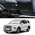 Sunshade for Hyundai Palisade 2020 2021 2022 2023 2024 2025 2026 Car Sun Shade Windshield Accessories Foldable Front Window Sun Visor 210T Reflective Fabric Protector Block Rays