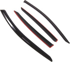 Outside Mount Window Vent Visors Rain Guards Compatible with Acura ILX 2016-2018 | Side Window Wind Deflectors Rain Shields | Black Tinted, 4 Pcs Set, BGWV-778B